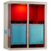 Sun Stream Evolve 30 Far Infrared Sauna with Door Close and Red Chromotherapy Lights On