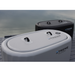 Xtreme Plunge Descent Solo Cold Plunge Tub Lids in Grey and Black, top view